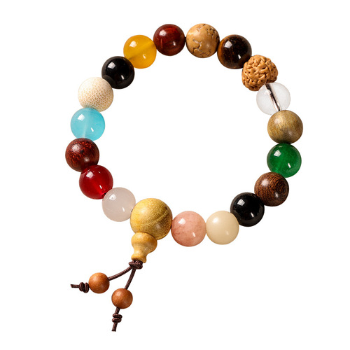Spiritual Hidden Dragon Eighteen Seeds Bodhi Beads Bracelet for Men and Women, Multi-Blessed Pearl Eighteen Seeds Gift Bracelet Manufacturer Wholesale
