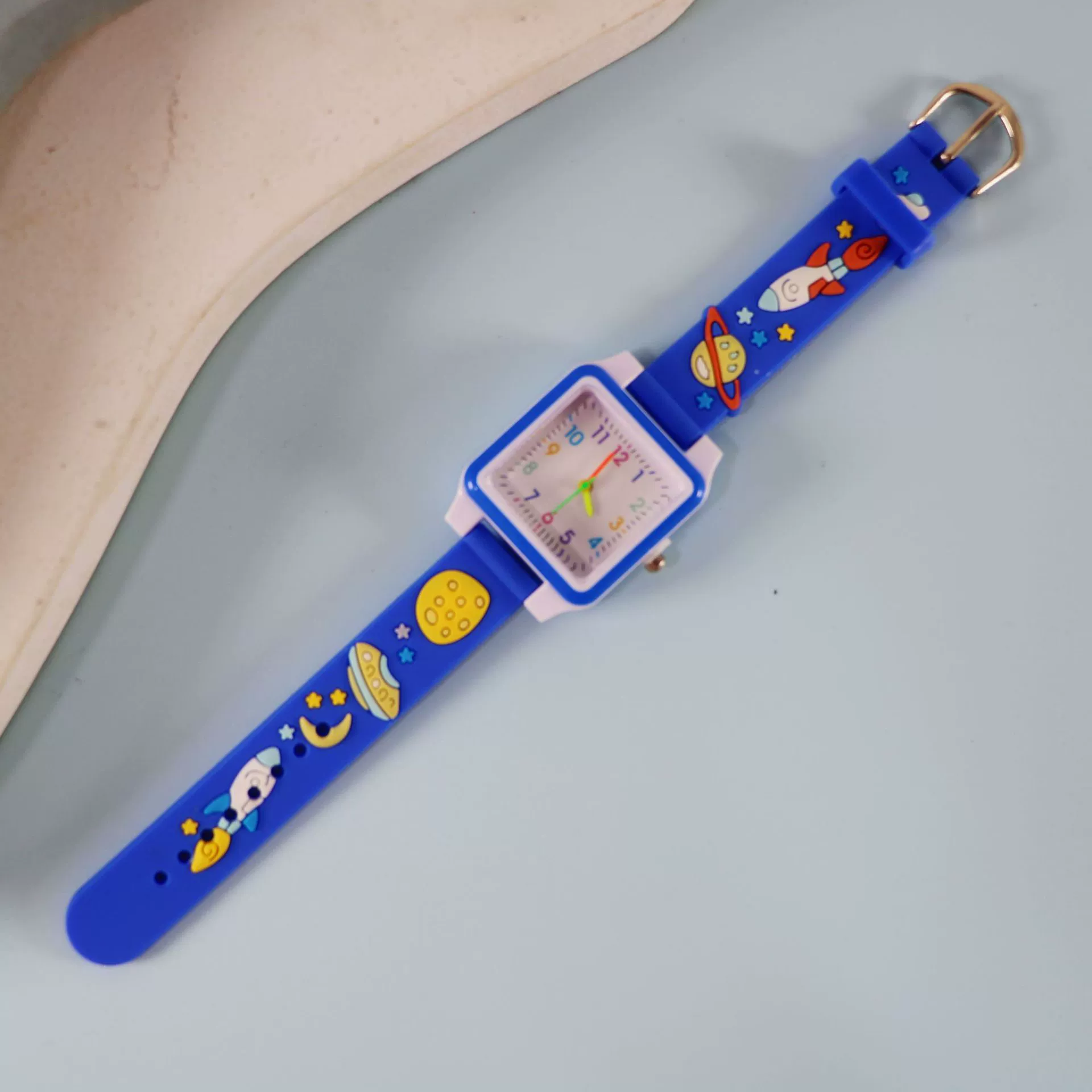 Silicone children's watch with gears, children's quartz watches