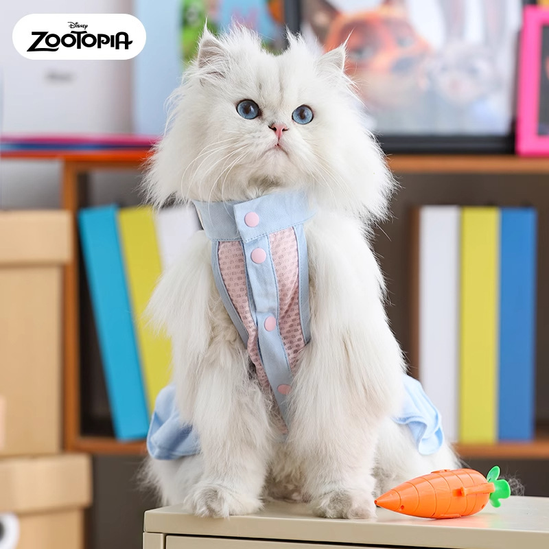 Disney Crazy Animal City Judy Nick Summer Cool Ropa para perros pequeños Bichon Pet Cat Dog Ropa para perros