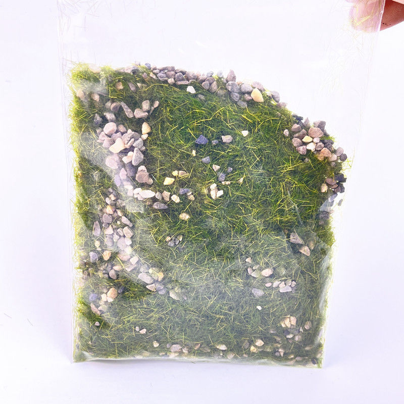 Original micro paisaje simulación tierra hierba piedra partículas vegetación hierba polvo edificio arena bandeja césped DIY materiales hechos a mano