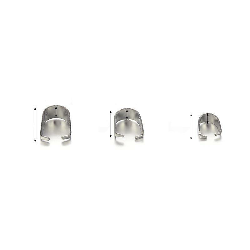All Seasons Season 100 PCS/Package 304 Stainless Steel Geometric Melon Seed Buckle Jewelry Buckle