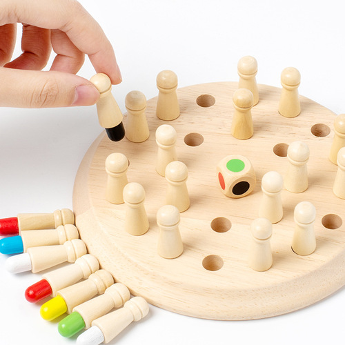 Children's educational memory chess early education toys baby memory exercise concentration training wooden game chess toys