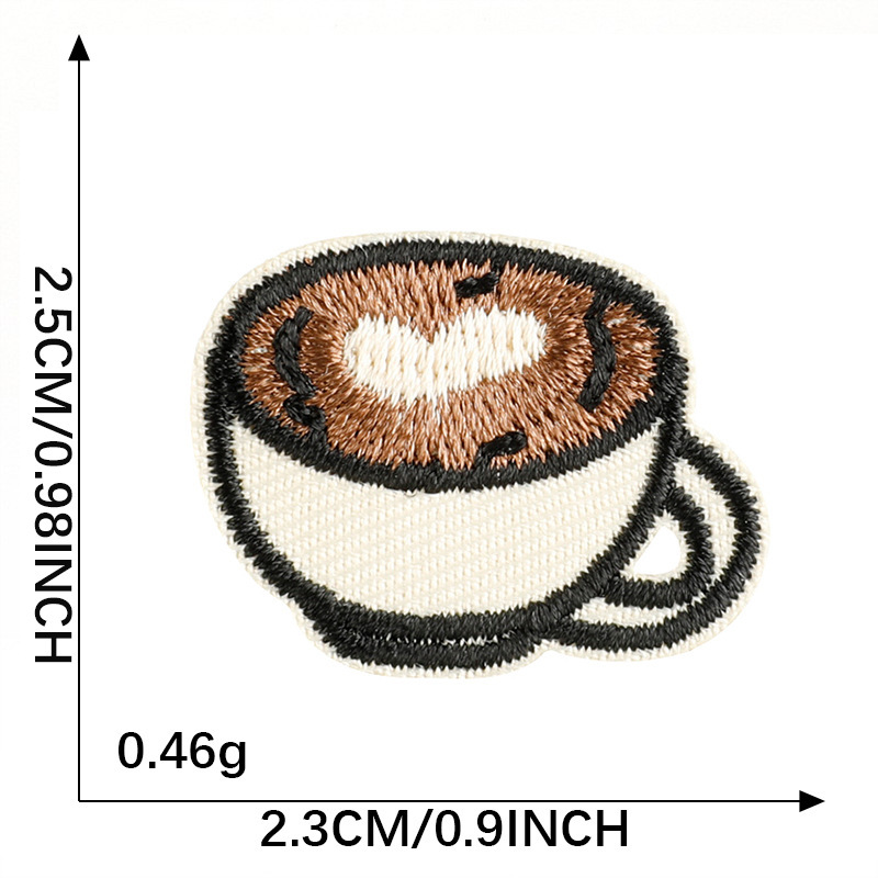 メーカー既製漫画食品刺繍ステッカー diy 衣類アクセサリー装飾アイロンパッチ한국 Wappen 布ステッカー|undefined