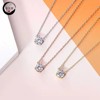 Import diamond pendant, necklace, USA, platinum 950 sample