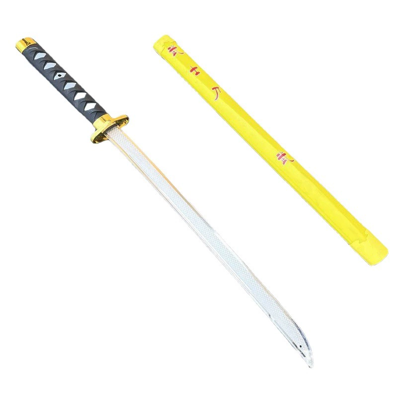 Детский меч игрушка Катана пластиковый гальванический мягкий меч сердце живописное место киоск горячая Распродажа имитация Меч Модель оружия