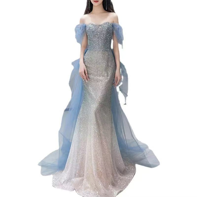 Швабра из синей пряжи 25XS3