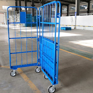 Factory direct logistics trolley foldable design space-saving suitable for express sorting factory transfer cage car