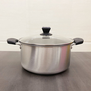 Thickened Stainless Steel Soup Pot Milk Pot Supplementary Food Pot Household Binaural Multi-purpose Hot Pot Opening Promotional Gift Factory Direct Sale