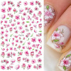 Nail stickers, Japanese red adhesive fake nails for nails, suitable for import, new collection, internet celebrity, 3D