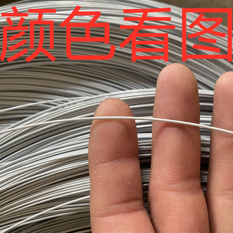 Floral alambre verde blanco negro alambre de hierro fino varilla de flores suave mano flor de modelado flores de jardinería