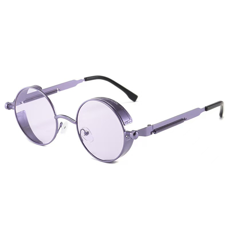 보라색 프레임 투명 보라색 필름