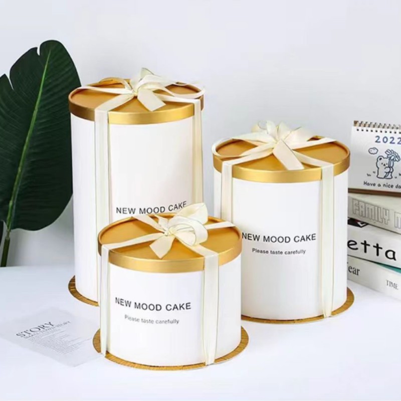 Caja de pastel redonda transparente, postre horneado, caja de flores, caja de regalo, caja de pastel, 6 pulgadas, 8 pulgadas, 10 embalaje horneado