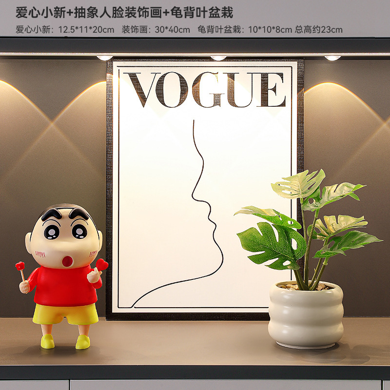 Xiaoxin 玄関装飾装飾品リビングルーム靴キャビネット収納ラックデスクトップ収納ボックステレビキャビネットソフト装飾ハイエンド|undefined