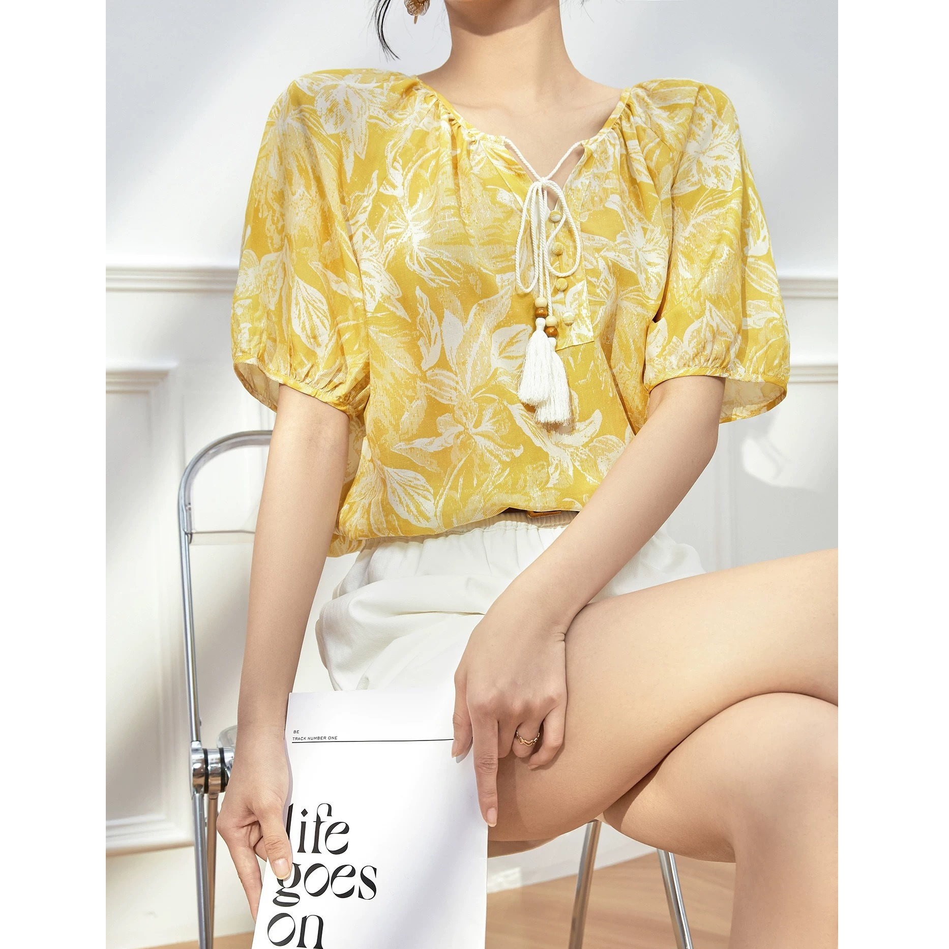 Yellow summer shirt