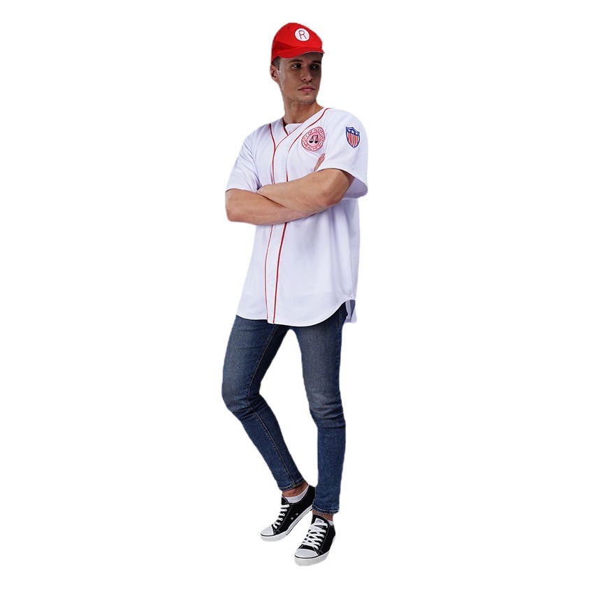 Uniforme de béisbol deportivo de los hombres grandes Ropa de suministro transfronterizo europea y americana Uniforme de béisbol Ropa deportiva casual para hombres