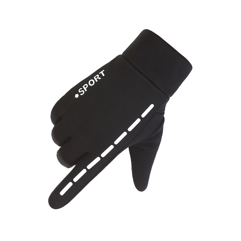 Guantes cálidos, ciclismo de otoño e invierno, hombres y mujeres, deportes al aire libre más guantes de pantalla táctil de motocicleta a prueba de frío y agua de terciopelo image 6