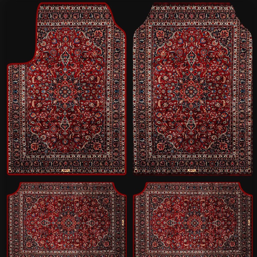 Cross-Border Amazon Bohemian Style Car-Specific Floor Mats Four-Piece Set Stain-Resistant Floor Mats Temu In-Stock Dropshipping