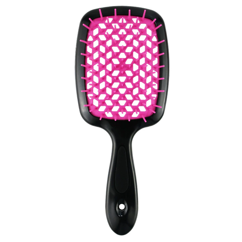 Scalp massaging paddle brush, lightweight detangling, volume‑adding