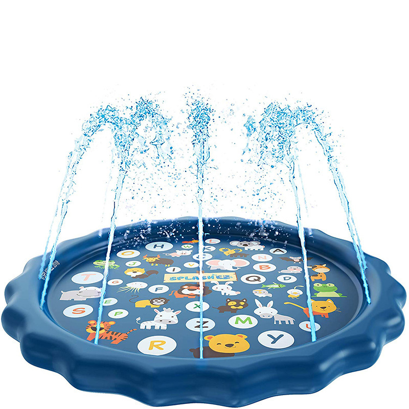 Spot Promotion Kids Letter Sprinkler Pad Outdoor Lawn Splashing Toys Amazon Hot Sale PVC Sprinkler Pad