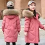 跨境女童外贸加厚棉袄
