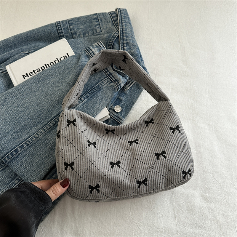 Bolsos de tela de lámpara de mujer 2024 nuevo bolso de hombro pequeño Zhongzhong alto valor de cara bolso de mano universal