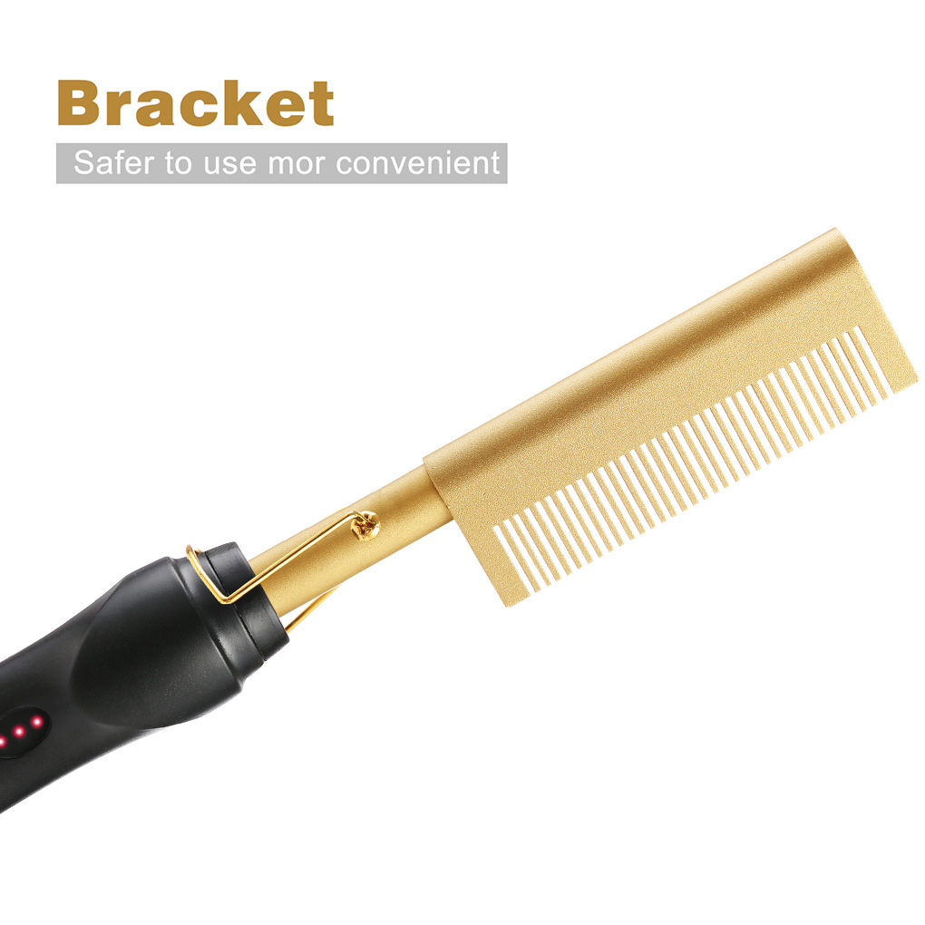 Amazon peine de cabello eléctrico de bobinado 2 - en - 1 bobinado barra de cabello eléctrica bobinado recto doble uso peine de cobre bobinado recto función de bobinado recto peine de cabello recto eléctrico image 3