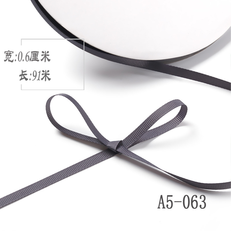 6mm de alta densidad costilla cinta DIY cinta colgante grano etiqueta marcador caja de regalo embalaje arco ropa hilo cinta