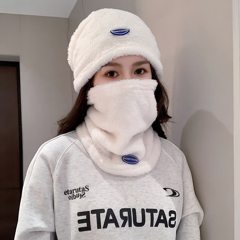 Nuevo sombrero de invierno para mujeres con baubel de vello para montar vehículos eléctricos a prueba de frío, cubierta de sombrero protector, cubierta de sombrero anticongelante