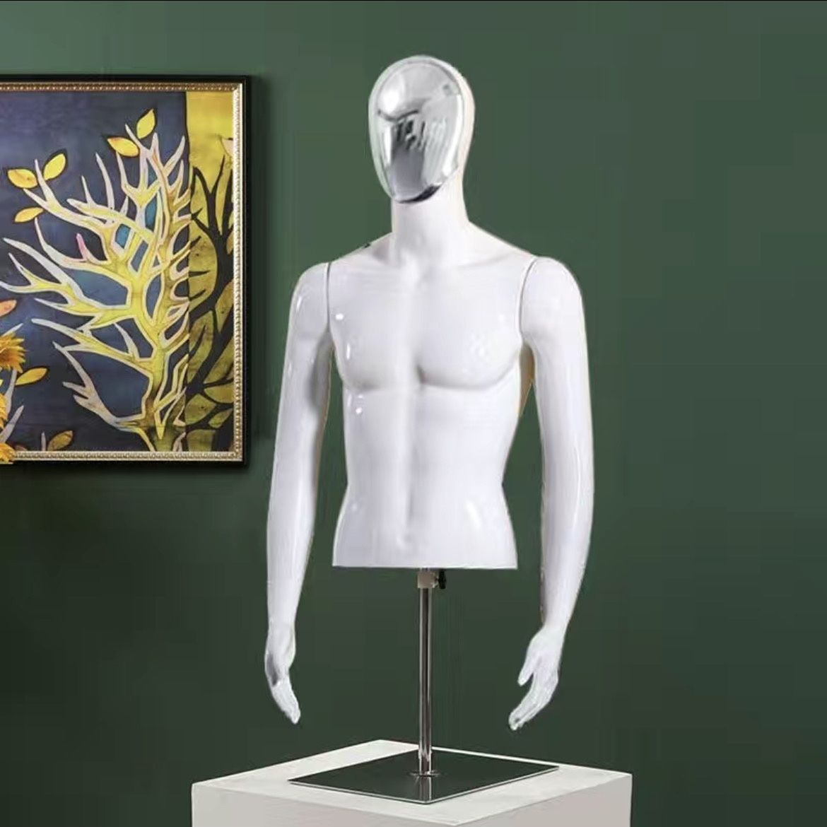 Modelo humano de busto modelo de ropa de cuerpo humano maniquí de busto simulación de ropa de cuerpo humano modelo de televisión masculino props image 20