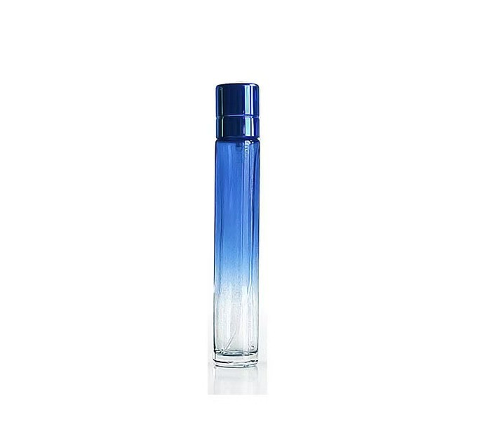 Botella de perfume 30ml botella de vidrio cilíndrica spray de color transparente muestra de viaje portátil botella de paquete personalizada