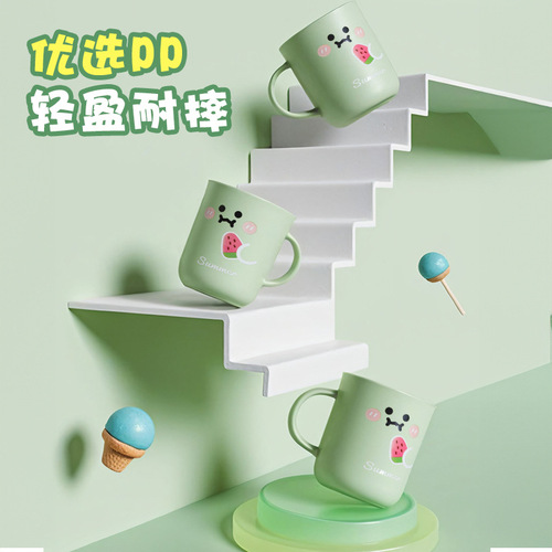 Child's mouthwash cup, high-end, student accommodation, easy to carry, household, couple's toothbrush, thickened, anti-dropping toothpaste cup