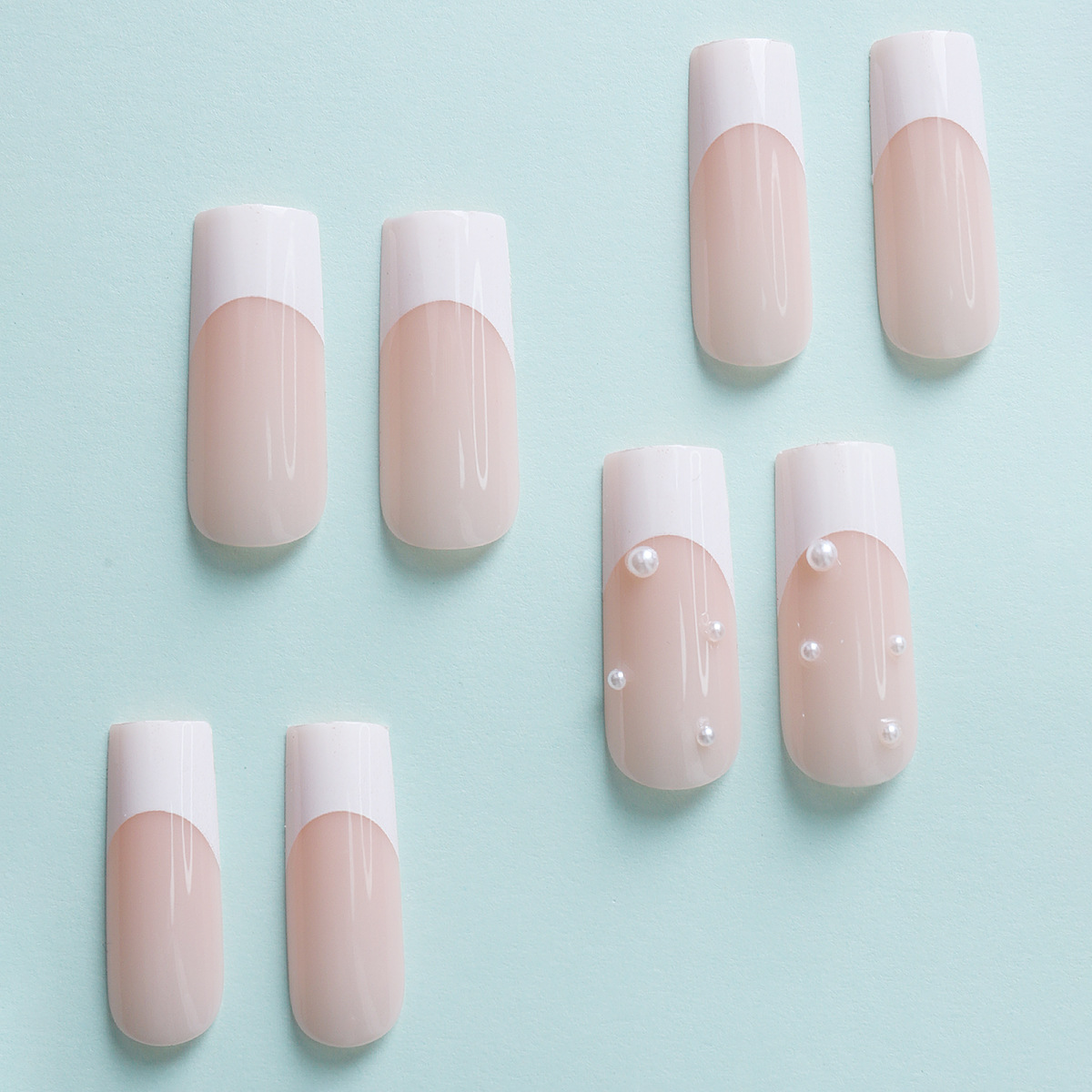 Fuente de fábrica directa venta cruzada de venta en caliente simple blanco francés lindo arco de perla desmontable cubierta de desgaste