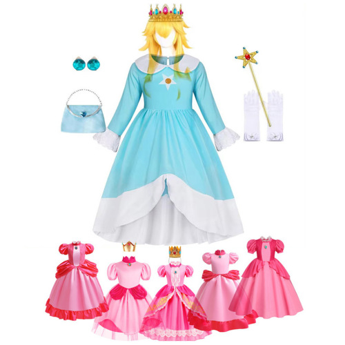 Children's Super Mario Peach Princess Dress Princess Peach Peach Princess Dress