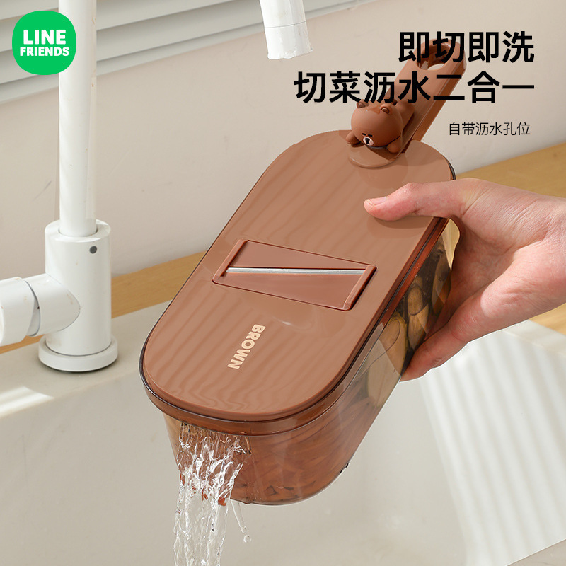ブラウン熊厨房野菜切り器多機能スライサーの家庭用果物と野菜の糸拭き器の卸売り|undefined