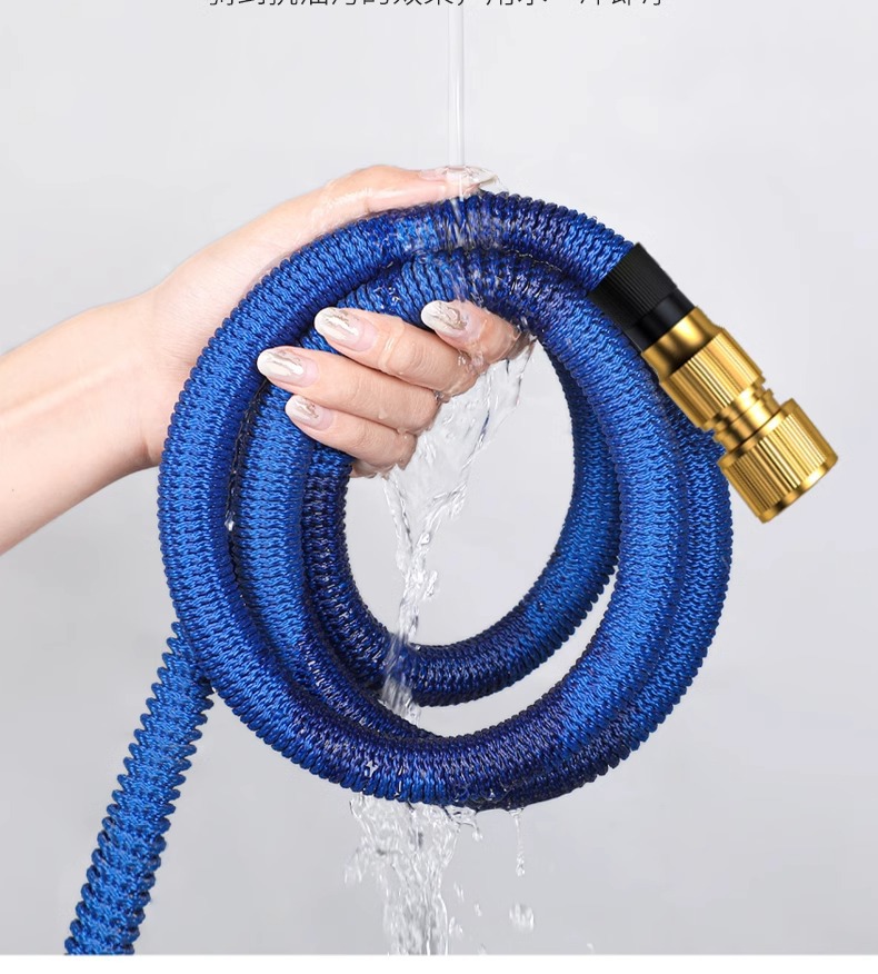 High Pressure Car Washing Water Gun Household Washing Flower Watering Telescopic Water Pipe Hose Tap Water Pressurized Pressurized Water Gun Nozzle Gun