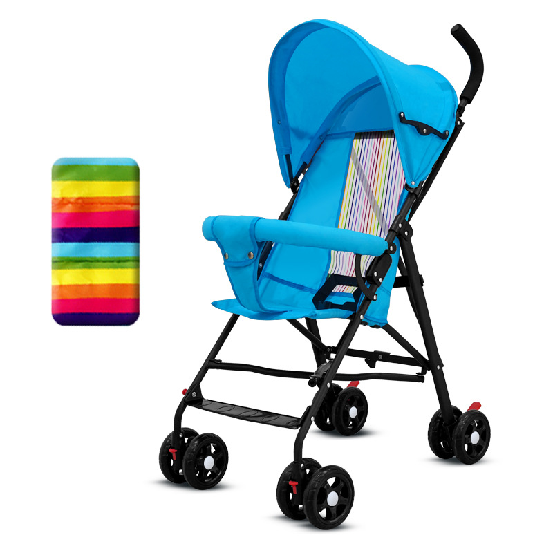 Cochecito de bebé puede sentarse y acostarse bebé ligero plegable simple súper niños pequeños deslizamiento bebé paraguas portátil coche mano empuje verano