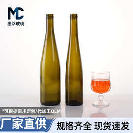 厂家现货直供500ml红酒瓶葡萄酒瓶墨绿色酒瓶含酒塞果酒瓶子批发