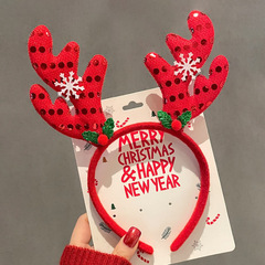Independent packaging hair tie Christmas hair tie Christmas decoration items social media party funny gift with OPP bag hair tie decoration