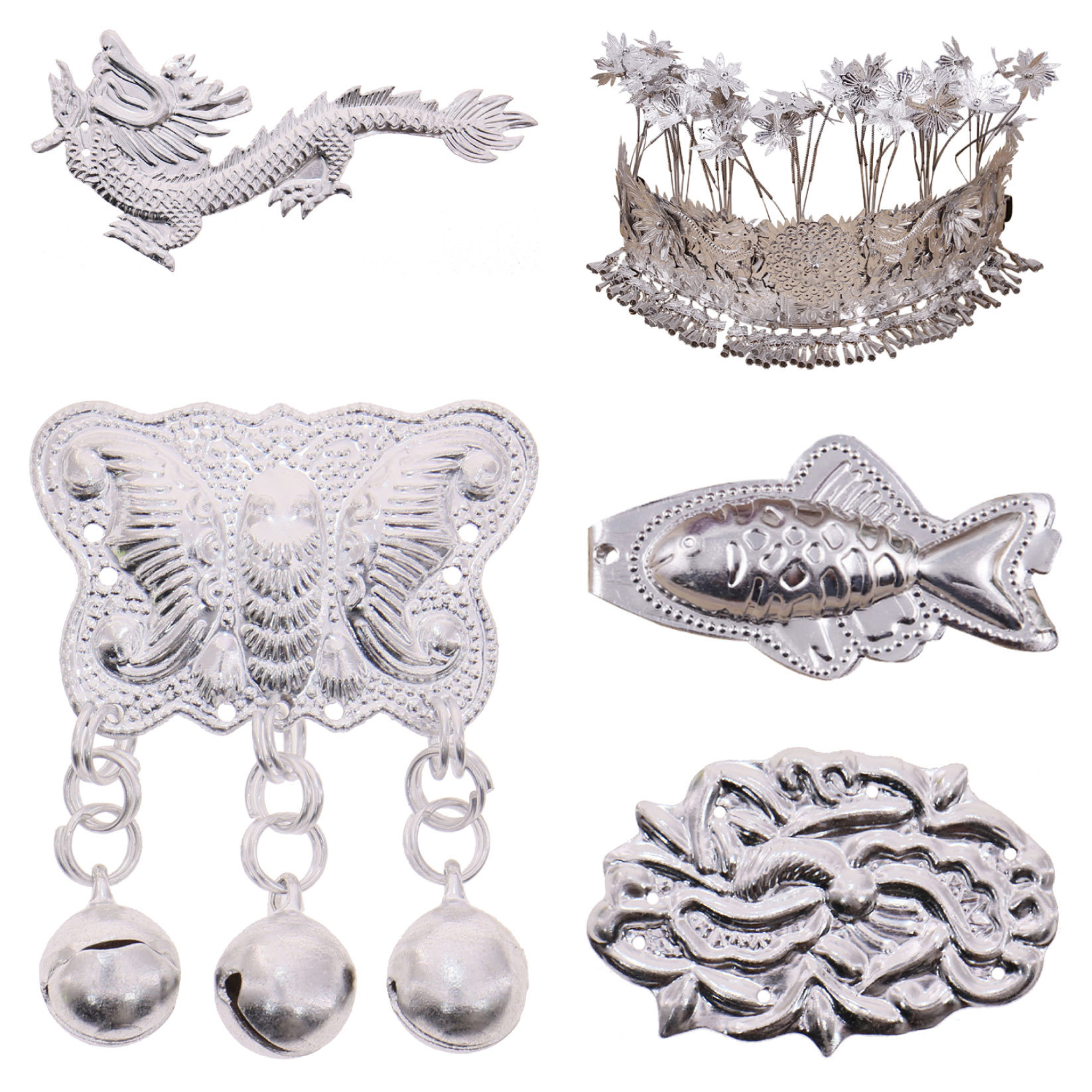 嘀嗒猫精美现货批发少数民族服装辅料装饰舞台演出配件苗族银饰