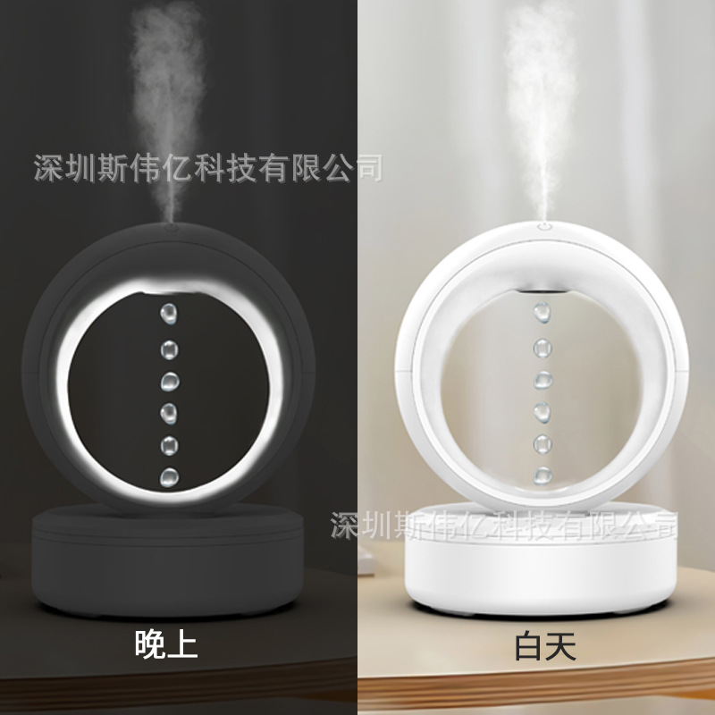 GH08 nuevas gotas de agua transfronteriza aguas arriba anti-gravedad humidificador ajustable arriba y abajo de gotas de agua humidificador