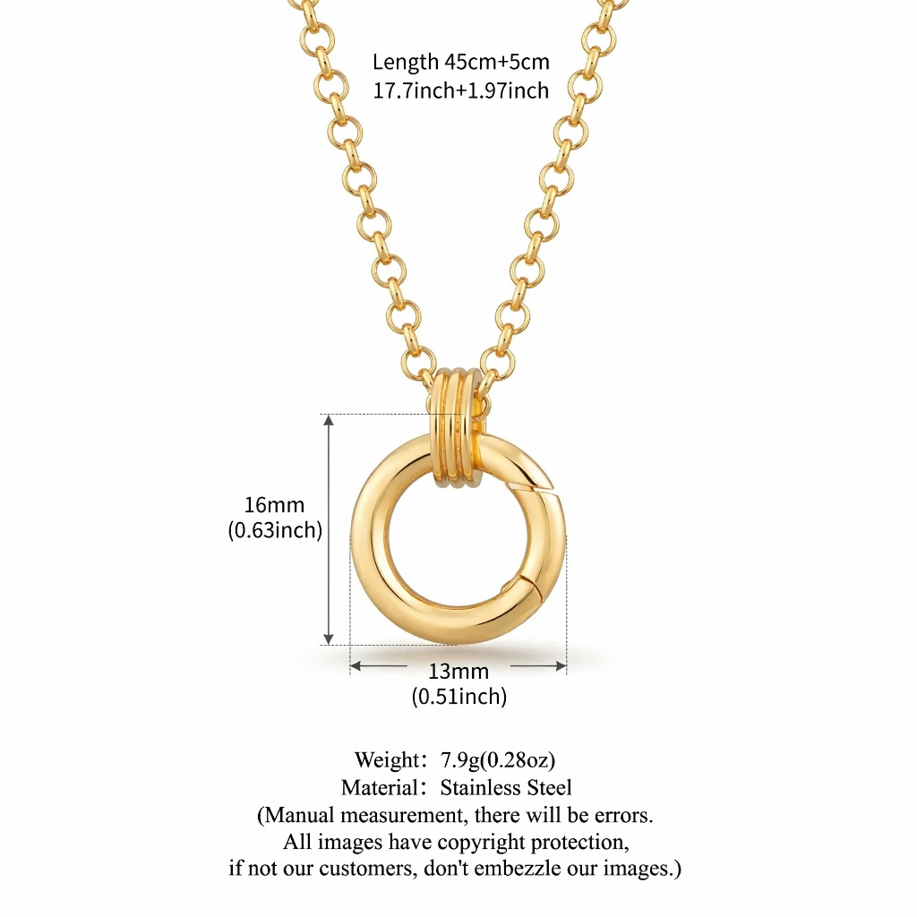 Chaîne de boucle à ressort doré B(13mm)