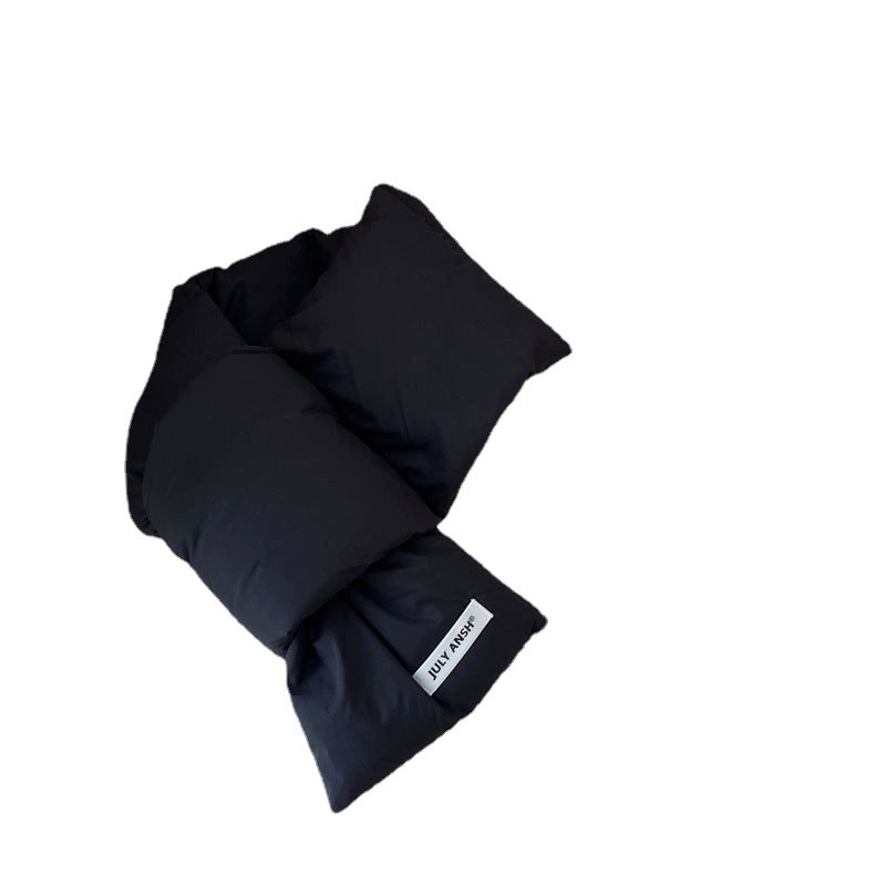 Scarf (JULY ANSH) down-filled demi-season velvet bandana, unisex 13×80 cm, lightweight 25 g