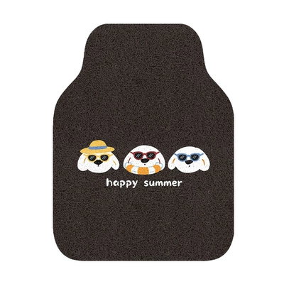 Universal Foot Pad Driver's Seat, Single Piece, Special Protective - happy-sunglasses-puppy-front-foot-pads