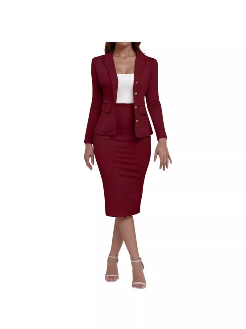 Summer long-sleeve, suit, skirt, set