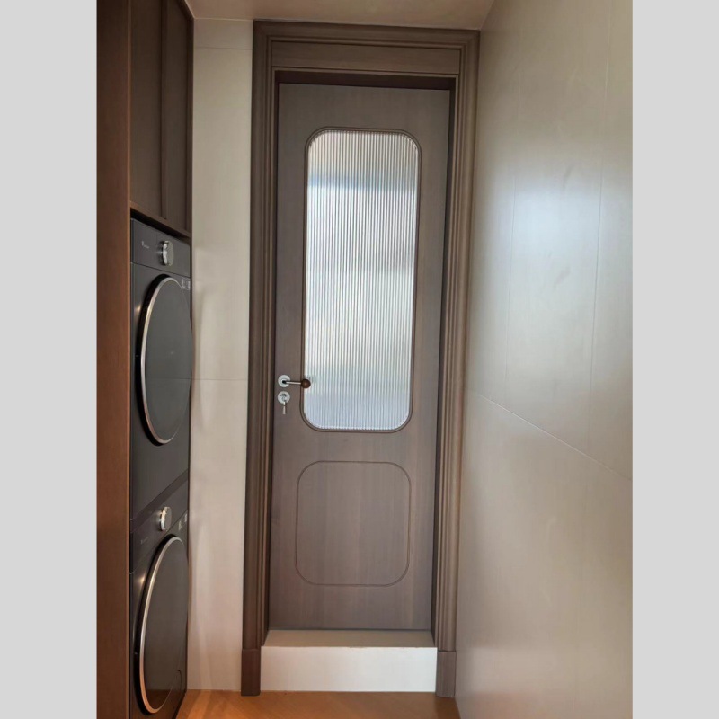 高档金花梨实木房门长虹玻璃木门静音室内门免漆门环保生态门酒店