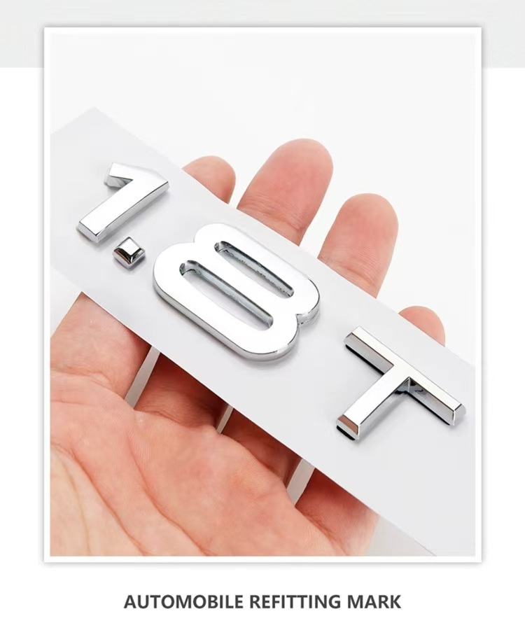 Suitable for Audi A3A4A5A6A7Q3Q5Q7 car logo car stickers displacement logo 2.0T 1.8T 3.0T car logo