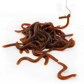 猎高路亚仿生假饵沙蚕海钓蚯蚓袋装钓鱼饵淡水软虫黑坑台钓饵跨境