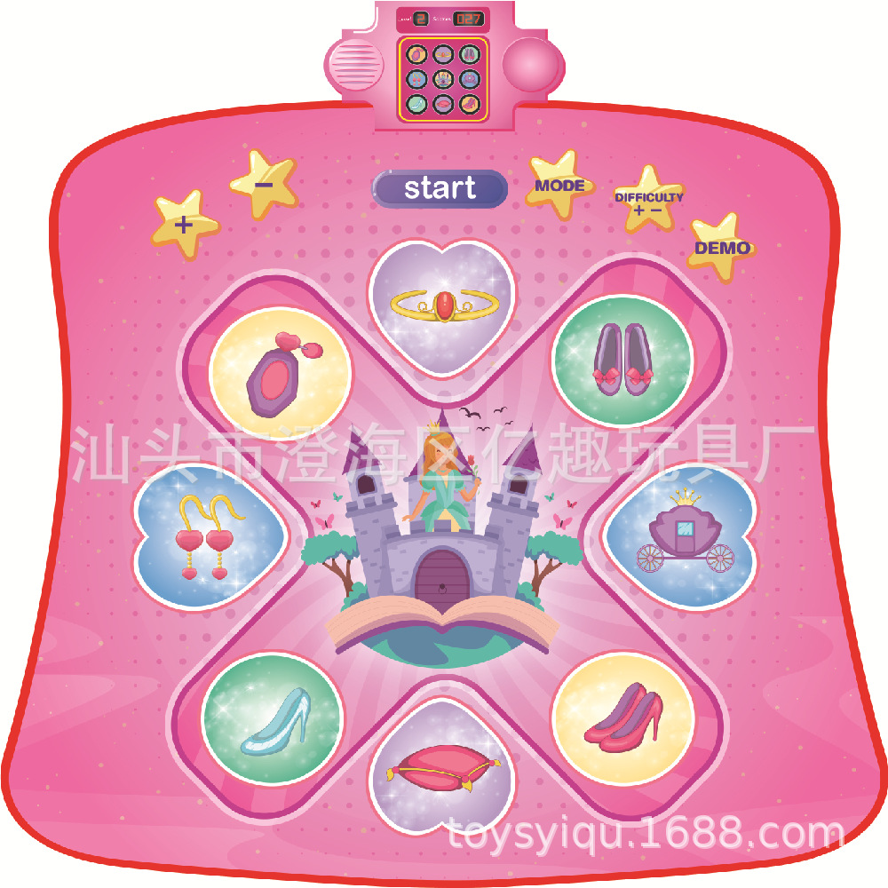 新品跨境电商 男孩女孩款 音乐儿童跳舞毯游戏毯闯关升级生日礼物