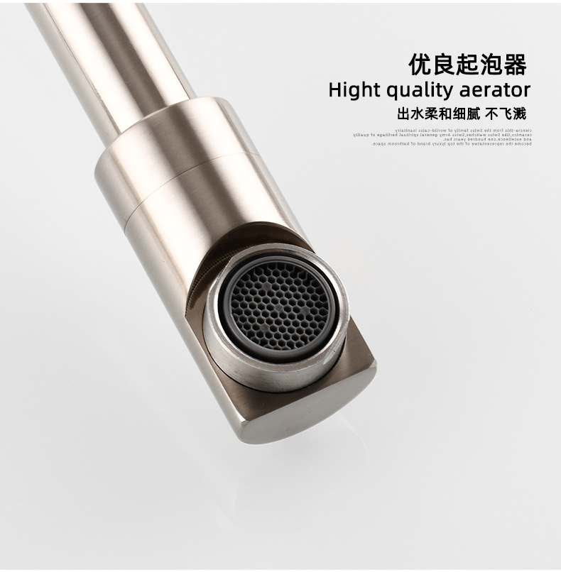 Copper-chrome-plated single-cooling kitchen faucet, universal rotating kitchen faucet, extendable extended folding faucet undefined
