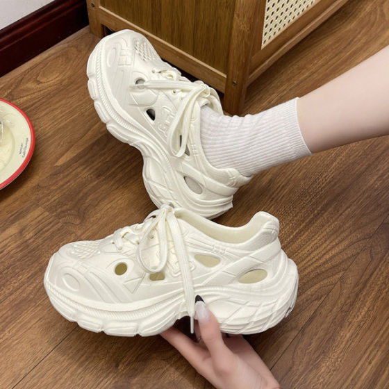 Water Leakage Quick-drying Summer EVA Torre Shoes Light Outdoor Sports Slippers Women's Breathable and Unstuffy Feet Outer Wear Beach Shoes
